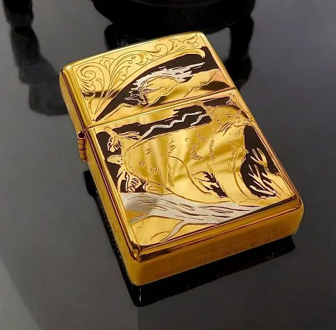 Бензиновая зажигалка Zippo "Рысь" — необычный подарок