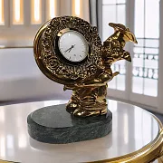 Настольные часы «Кулинар» с гномом и тортом — оригинальный подарок — фотография 1