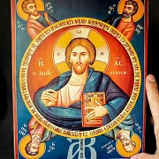 Икона "Христос Пантократор с Апостолами" — оригинальный подарок — фотография 1