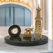 Часы с нефтяной вышкой и качалкой в подарок — фотография 1