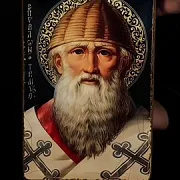Икона "Спиридон Тримифунтский" Ручная работа — необычный подарок — фотография 1