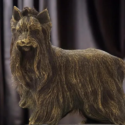 Бронзовая фигурка «Йоркширский терьер» в подарок