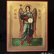 Икона "Архангел Гавриил" 21*17 см — красивый подарок — фотография 4