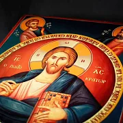 Икона "Христос Пантократор с Апостолами" — оригинальный подарок — фотография 6