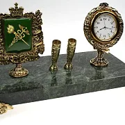 Подарочные часы «Геральдические (Луч кварц)» с подставками — фотография 2
