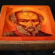 Икона: Святой Николай Чудотворец 15*13 см — оригинальный подарок — фотография 3
