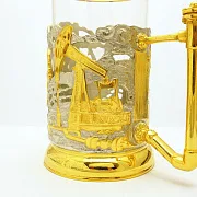 Металлический подстаканник «Нефть» в подарок — фотография 2