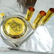 Набор фляжка "Волк"№2 Златоуст — необычный подарок — фотография 4