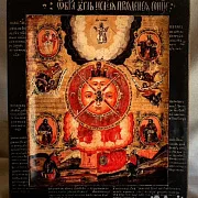 Икона "Всевидящее око" Ручная работа — оригинальный подарок — фотография 4