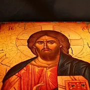 Подарочная икона "Христос Вседержитель" дерево, ручная работа — фотография 8