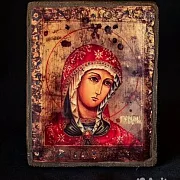 На память: Икона Божией матери "Огневидная" 15*12 см — фотография 4