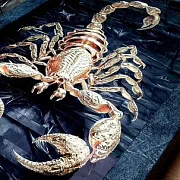 Нарды под стеклом «Золотой скорпион» — красивый подарок — фотография 4