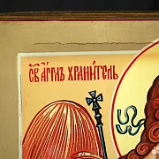 Икона с ковчегом "Ангел Хранитель" — оригинальный подарок — фотография 3