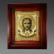 Икона Иисуса Христа /в киоте/. Златоуст — красивый подарок — фотография 4