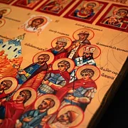 На память: Икона "Собор покровителей охотников и рыболовов" — фотография 7
