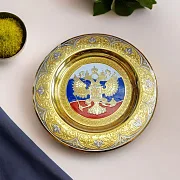 На память: Сувенирная тарелка "Триколор". Златоуст — фотография 1