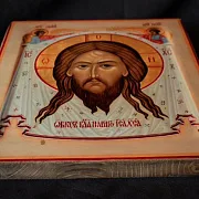 Икона "Спас Нерукотворный c Архангелами" — красивый подарок — фотография 4