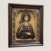 Святая Елена резная икона из дерева — красивый подарок — фотография 2