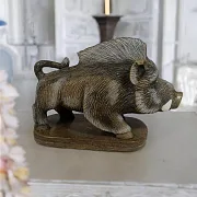 Фигура «Кабанчик» из кальцита — оригинальный подарок — фотография 1