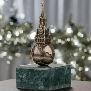 Композиция «Московский Кремль» на змеевике в подарок — фотография 1